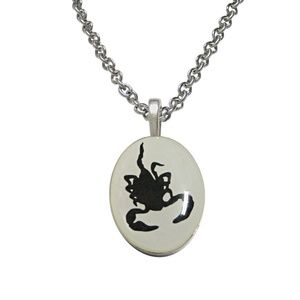 Black Scorpion Pendant Unisex Necklace